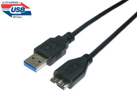 ★ネコポス送料無料★ 1m USB3.0ケーブル Micro B オス/A オス Super speed