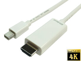 ★ネコポス送料無料★ 4K 30Hz対応　Mini Displayport-HDMI 変換ケーブル 1.8m