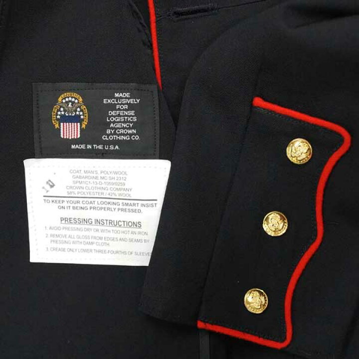 楽天市場】【中古】新品同様◇実物 米軍 海兵隊 USMC ドレスジャケット 
