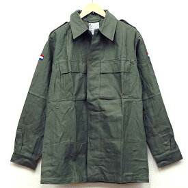 新品◆実物 オランダ軍 フィールドシャツジャケット オリーブ♪デッドストック ミリタリー アーミー 軍物 ユーロサープラス 長袖