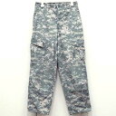 【中古】新品同様◆実物 米軍 ACUデジタルカモ リップストップ生地 コンバットパンツ ミリタリー BDU 迷彩 US ARMY コンバット カーゴ アメリカ 古着