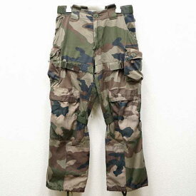 【中古】良好品◆実物 フランス軍 FELIN T4 S1 ファティーグ カーゴパンツ CCEカモ サスペンダー無し コンバット ミリタリー USED 古着 VINTAGE