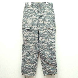 【中古】美品◆実物 米軍 難燃性パラアラミド ACUデジタルカモ リップストップ生地 コンバットパンツ♪ミリタリー BDU 迷彩 US ARMY カーゴ コンバット アメリカ