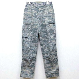 訳あり ジャンク品【【中古】実物 米空軍 ABU デシタルタイガーカモ カーゴパンツ ノンリップ地 USAF ミリタリーショーツ 迷彩 US コンバット アメリカ USED 古着