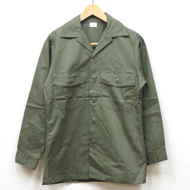 新品◆実物 米軍 ユーティリティシャツ OG-507 オリーブ デッドストック ミリタリー ヴィンテージ アウトドア アーミー U.S.アメリカ コンバット