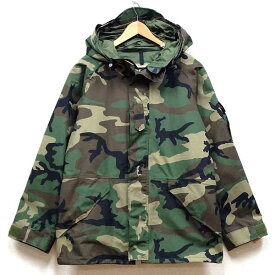 【中古】美品◆実物 米軍 ECWCS ゴアテックスパーカー ウッドランドカモ GORE-TEX♪ミリタリー 軍物 スキー スノボ アウトドア アメリカ軍 迷彩 マウンテンパーカー US