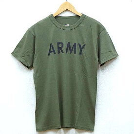 新品◆米軍 SOFFE製Tシャツ ARMYプリント オリーブ♪ミリタリー インナー 半袖 軍物 米軍 アーミー