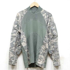 【中古】美品◆実物 米軍 ACUデジタルカモ コンバットシャツ♪ミリタリー コンバット 長袖 軍物 アメリカ 迷彩　アーミー