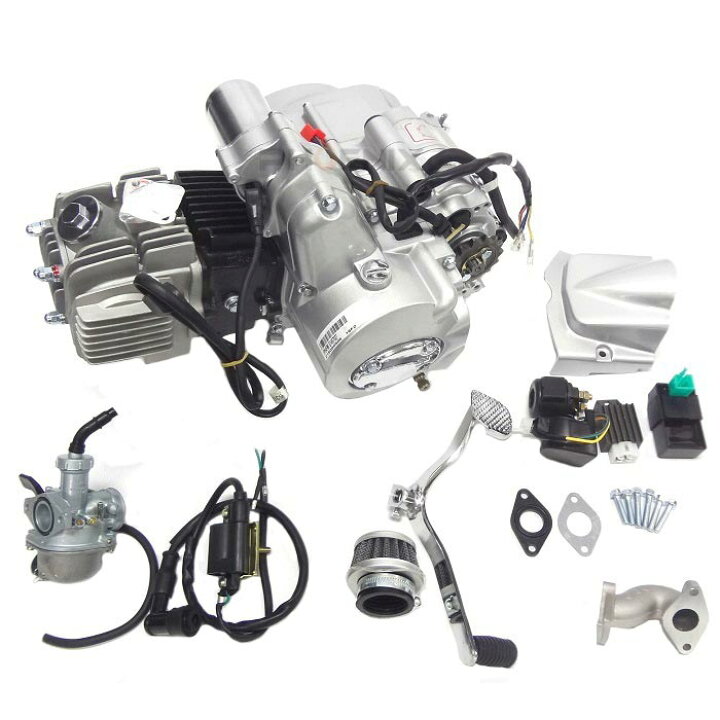 楽天市場 エンジン 本体 125cc 遠心クラッチ 1p54fmi バック付き Set Atv 四輪バギー Lifan オートパーツ フェニックス