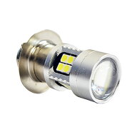 バイク LED バルブ ph7 ヘッドライト 直流 DC6-24V 2.65W P15d-25-1 6V - 12V - 24V HiLo切替 白色発光