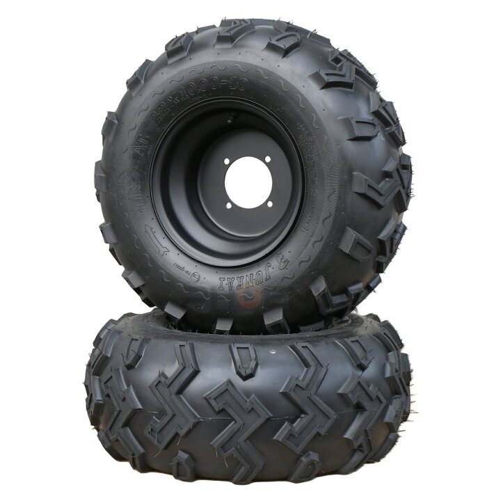 楽天市場】タイヤ ホイール 10インチ 4穴 左右 2本セット 22×10-10 超 