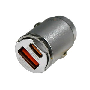 シガーソケット USB type-C 2口 増設 小型 12V 24V QC3.0 カーチャージャー 車載 スマホ 携帯 急速充電 車 トラック 2ポート PD 30W iPhone android タイプc