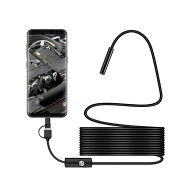 内視鏡 カメラ 5m 直径7mm 防水 Type-C USB microUSB スマホ android Windows 対応 LEDライト マイクロス…