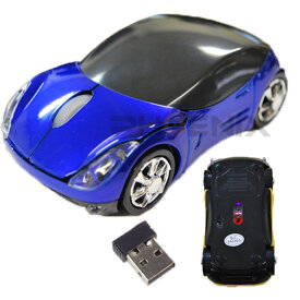 マウス ワイヤレス 車型 無線 光学式 USB コードレス PC 周辺機器 パソコン 電池 無線マウス 2ボタン オフィス 出張 遊び心 コレクション