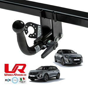 �yUMBRA RIMORCHI ���K�i�z�v�W���[ PEUGEOT 208 P21 2008 P2 ���E���X�����l�b�N �q�b�`�����o�[ �����\�� 1253kg �g�E�o�[ �C�^���A��