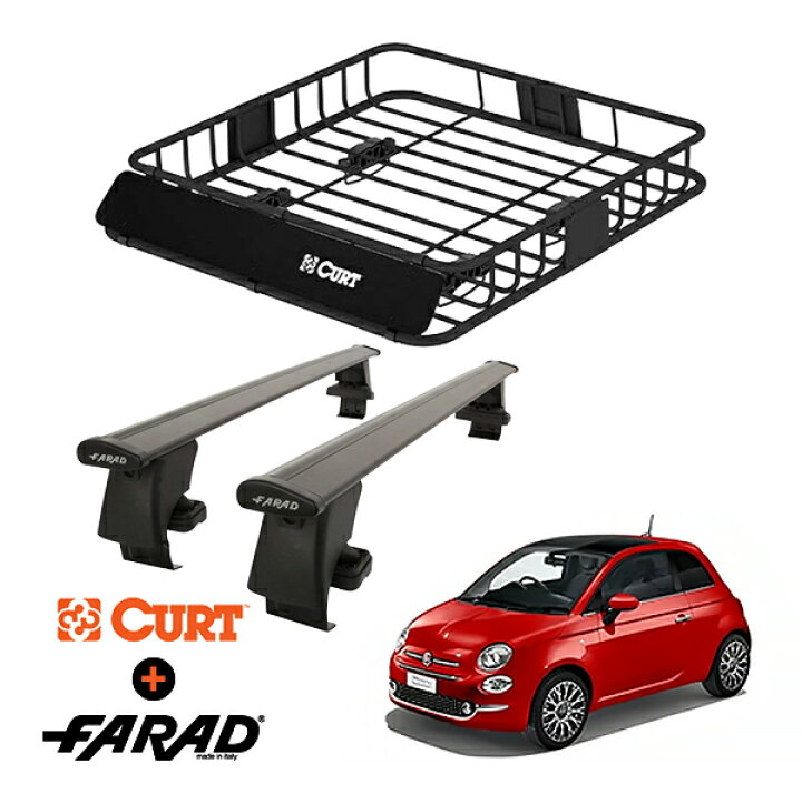 楽天市場】CURT製 ルーフラック ＋ FARAD ルーフバー 2本セット 