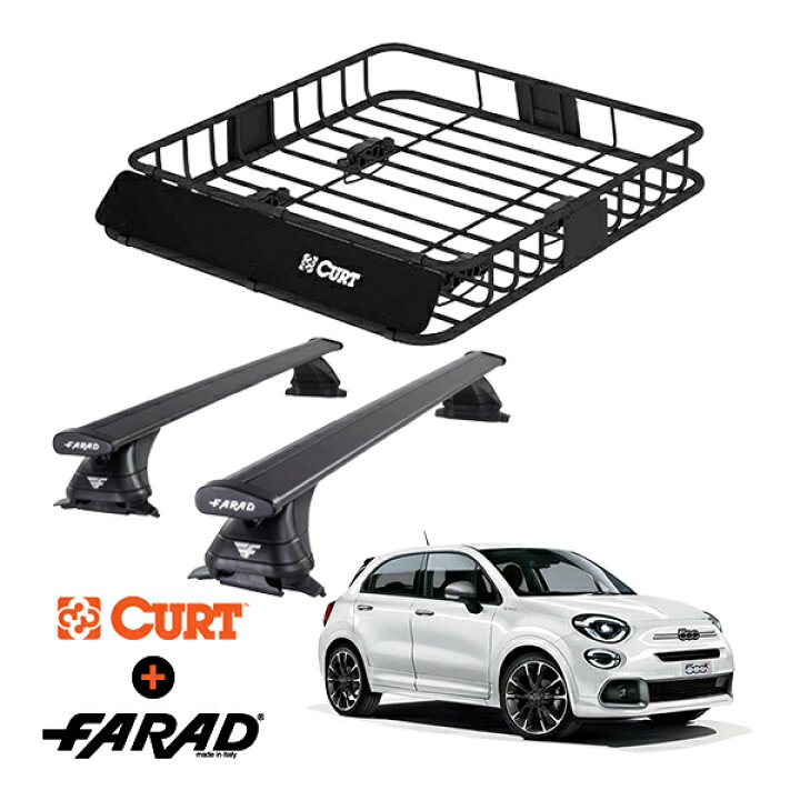 楽天市場】CURT製 ルーフラック ＋ FARAD ルーフバー 2本セット 