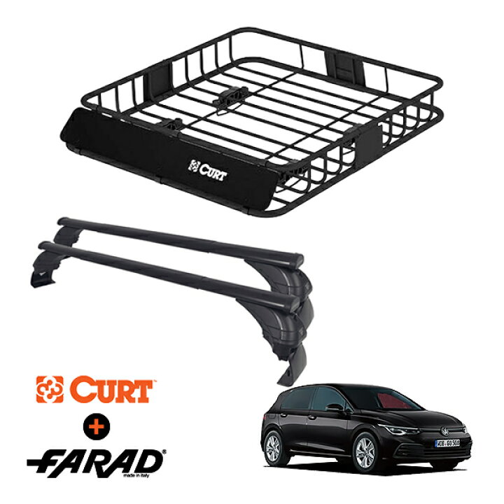 楽天市場】CURT製 ルーフラック ＋ FARAD ルーフバー 2本セット 