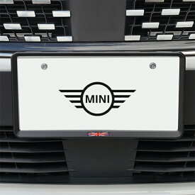 イギリス国旗 ナンバープレートフレーム ナンバーフレーム マットブラック BMW MINI ミニ クーパー クラブマンR55 F54 クロスオーバー R60 F60 ペースマン R61 エースマン 他 前後セット ユニオンジャック 新基準対応