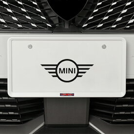 イギリス国旗 ナンバープレートフレーム ナンバーフレーム マットホワイト BMW MINI ミニ クーパー クラブマンR55 F54 クロスオーバー R60 F60 ペースマン R61 エースマン 他 前後セット ユニオンジャック 新基準対応