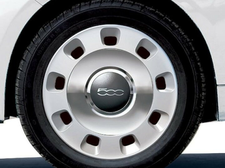 楽天市場】フィアット 純正 ホイールカバーキット fiat 500 500c  