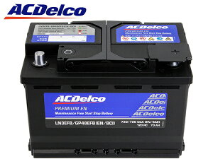 �yACDELCO ���K�i�z�o�b�e���[ LN3EFB �����e�i���X�t���[ �A�C�h�����O�X�g�b�v�Ή� VW 14-21y �S���t 7 ���@���A���g AU