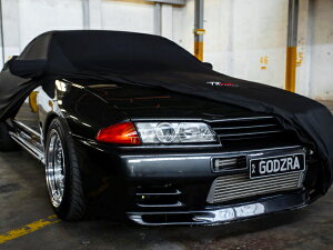 【FITMINT 正規品】日産 スカイライン 2ドアクーペ GT-R GTS GTST R32 BCNR32 インドアカーカバー カーカバーブラック 車種別専用設計