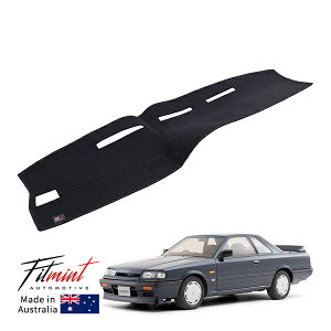 【FITMINT 正規品】 ダッシュマット ダッシュボードマット ブラック 日産 3代目 スカイライン GTS-R R31 85-89y (昭和60年8月〜平成2年7月) 車種別専用設計