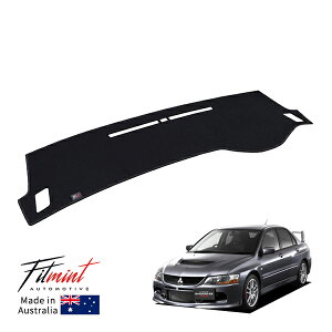 【FITMINT 正規品】 ダッシュマット ダッシュボードマット ブラック 三菱 ランサーエボリューション ランエボ 7/8/9 CT系 01-07y (平成13年2月〜平成19年2月) エアバッグモデル 車種別専用設計