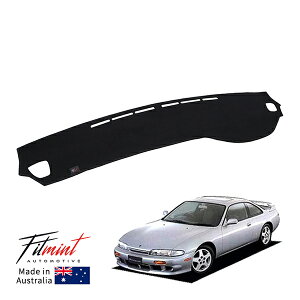 【FITMINT 正規品】 ダッシュマット ダッシュボードマット ブラック 日産 6代目 シルビア S14 前期 93-96y KS QS Silvia 車種別専用設計