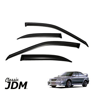 JDMクラシック 正規品 三菱 ランサーエボリューション 6 ランエボ EVO6 ドアバイザー スモーク サイドバイザー ドアディフレクター 4点セット
