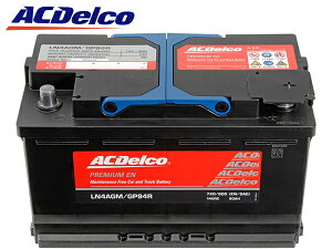 �yACDELCO ���K�i�z�o�b�e���[ LN4AGM �����e�i���X�t���[ �A�C�h�����O�X�g�b�v�Ή� �A�E�f�B AUDI 16-18y R8 4S