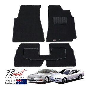 【FITMINT 正規品】 フロアマット カーペットマット ブラック 日産 シルビア S14 S15 93-02y KS QS Silvia 車種別専用設計