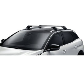 プジョー 純正 3008 ルーフキャリアバー 2代目 許容荷重 80kg 2本1セット スチール製 ロゴ入り アウトドア 1613189580　