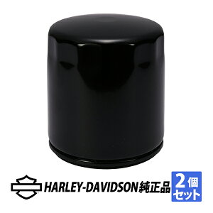 ハーレーダビッドソン 純正 スーパープレミアム10 オイルエレメント オイルフィルター VRSCモデル ブラック 2個セット 63793-01KX2