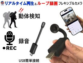 USB型 フレキシブル 小型カメラ 録音 防犯カメラ フレキシブルカメラ WIFI接続 iPhone/Android対応 監視カメラ 遠隔監視 見守りカメラ 防犯 動体検知 室内 設置簡単 セキュリティカメラ 無線カメラ スマートカメラ 自動録画 ペット 子ども 旅行 監視 防犯対策