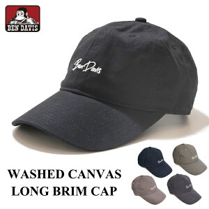 �L���b�v BEN DAVIS �x���f�C�r�X �X�q BDW-8692 �E�H�b�V���h�L�����o�X�����O�u�����L���b�v WASHED CANVAS LONG BRIM CAP �E�H�b�V�����H �c�o �A�E�g�h�A �C���� UV�J�b�g ���O�� �l�R�|�X ���[���֑�