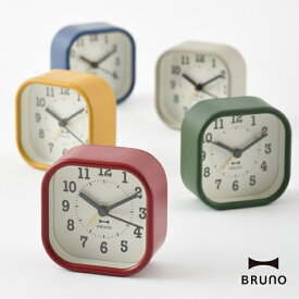 置き時計 BRUNO ブルーノ BCA014 スクエアリトルクロック 置時計 クロック 10倍 新生活 父の日 引っ越し プレゼント