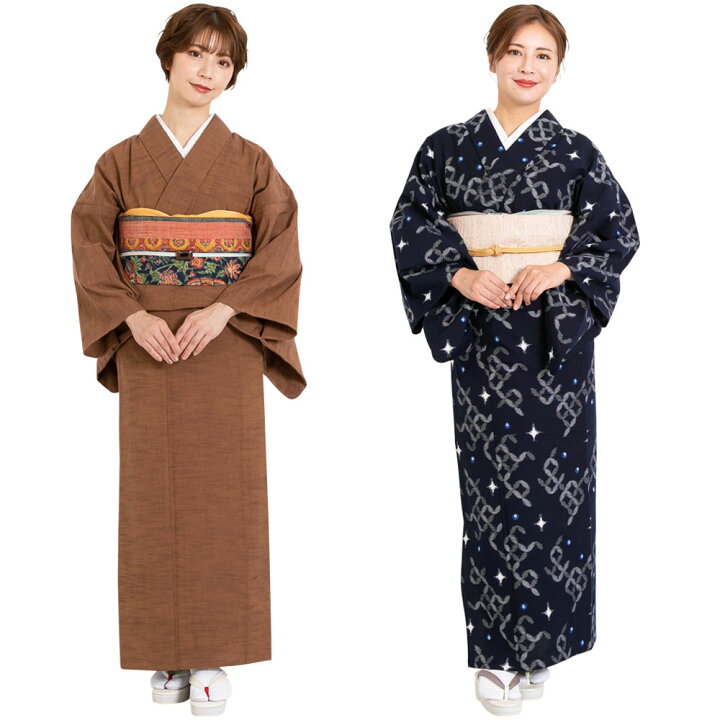 楽天市場】【梅雨＆夏の準備☆クーポンで】久留米絣 着物 プレタ 誂え 