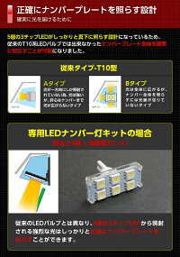 2色選択可!高輝度3チップLEDバルブタイプマツダCX-5【KEE♯】専用ナンバー灯2個1セット【メール便発送-時間指定不可】