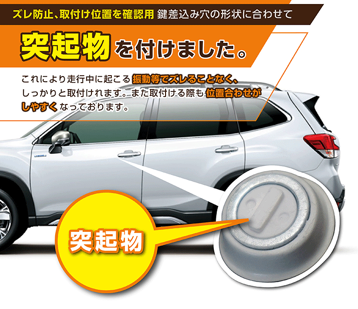 フォレスター sk アクセサリー キャップ カバー オプション 3点 楽天市場】スバル フォレスター【型式：SK】用キーホールカバー