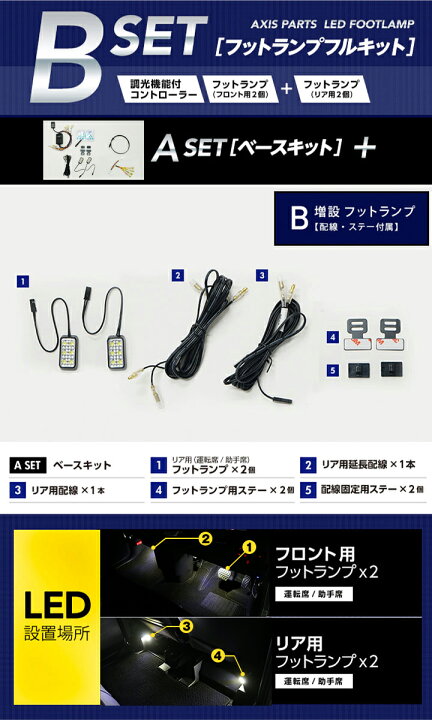 楽天市場】【ポイント5倍！3/21 20:00〜3/22 1:59】LEDフットランプ 