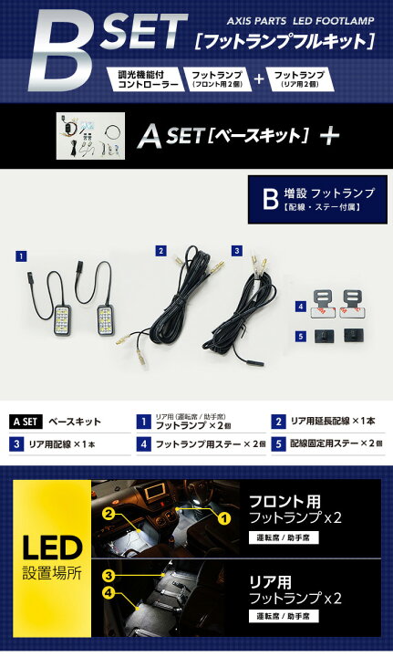 楽天市場】【ポイント10倍！4/15 18:00〜23:59】LEDフットランプトヨタ 