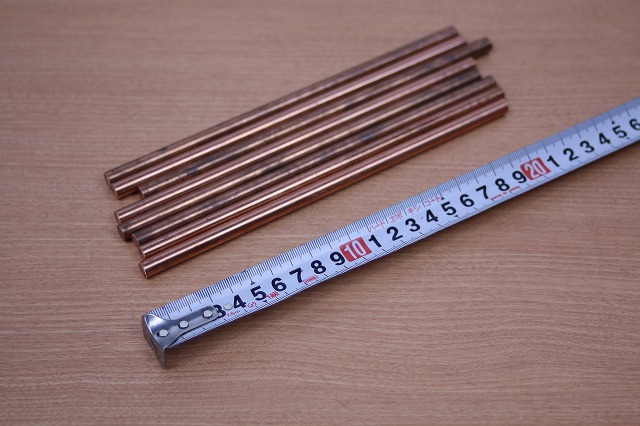 銅丸棒　直径8ｍｍ　長さ200ｍｍ　1本 | アザラシプロ