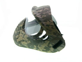 サバゲー フルフェイスマスク バイク スノボー フェイスガード{新品}。 ACU迷彩　バスボート 顔　ガード　プロテクター