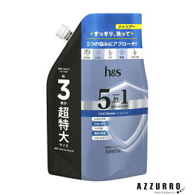 P&G h＆s エイチアンドエス 5in1 クールクレンズ シャンプー 詰め替え超特大サイズ 850g【ドラッグストア】【宅急便対応】