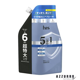 P＆G h＆s エイチアンドエス 5in1 クールクレンズ シャンプー 詰め替え超特大サイズ 1750g【ドラッグストア】【ゆうパック対応】