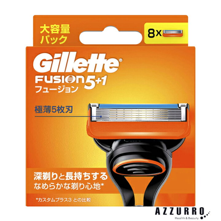 楽天市場】P&G ジレット Gillette フュージョン 替刃 8個入【ドラッグ 