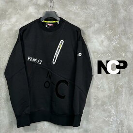 【BIG SALE】NCP by NO COMMENT PARIS / ノーコメントパリ 「Slide Crew Black」 クルー スウェット ジャージ ブラック 黒 スポーツ ゴルフ スウェット インポート ブランド 2023年 秋冬 新作 商品