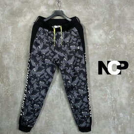 【SALE】NCP by NO COMMENT PARIS / ノーコメントパリ 「Splash Camo Pants Black」 スプラッシュ カモ セットアップ パンツ ジャージ ブラック 黒 スポーツ ゴルフ スウェット インポート ブランド 2023年 秋冬 新作 商品